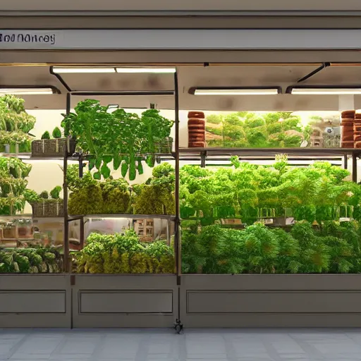 Image similar to bustling small shop neatly organised retail cannabis leaves in cute designer planters, aussie, environment portrait ink drawn by steve hanks, australia video game still render by pixar