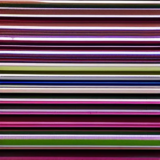 Image similar to Mixed media art. a series of vertical stripes in different colors. by Toyo Ito earthy