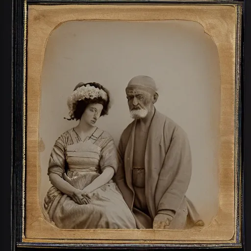 Prompt: homer and marge simpson by julia margaret cameron, realistic, body shot, sharp focus, 8 k high definition, insanely detailed, intricate, elegant, cherry blossoms