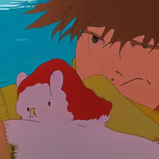 Image similar to still from ponyo of tom cruise