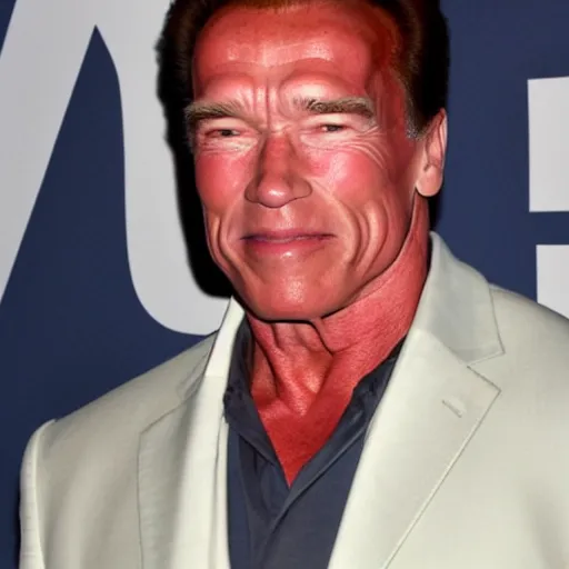 Prompt: Arnold Schwarzenegger looking very slim