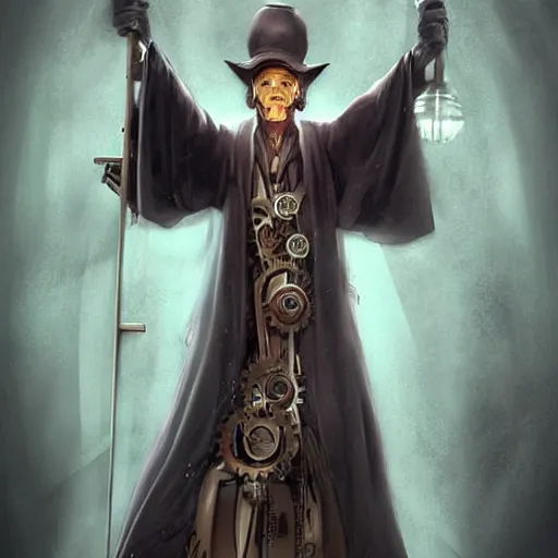 Image similar to amazing lifelike award winning clockwork grim reaper trending on art station artgerm greg rutowski alpgonse mucha cinematic