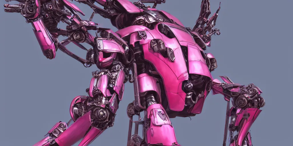 Image similar to a metal insect like of female mecha like beetles is in pink and red collection by merriam, daniel, intricate mechanical details, futuristic, 2 k aesthetic, dramatic lighting, concept art, 4 k, 3 d octane render, provenance, detailed, trending on artstation