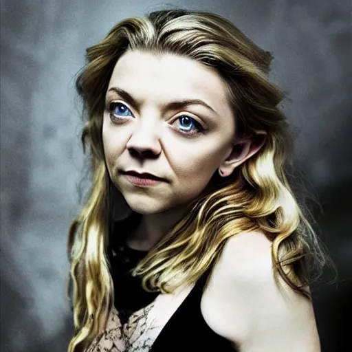 Prompt: natalie dormer, surrealist dystopian photorealism