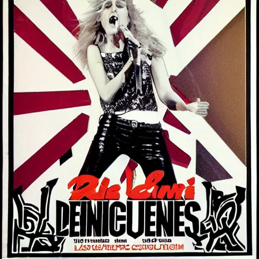 Image similar to 1 9 8 5 punk concert poster for celine dion