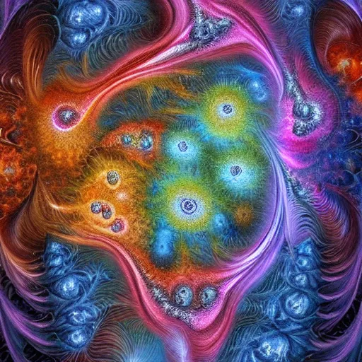 Image similar to fantasy art hyper realistic ai created interesting bizarre fractal fire storm fantastic art award winning best ultra detailed magnificent