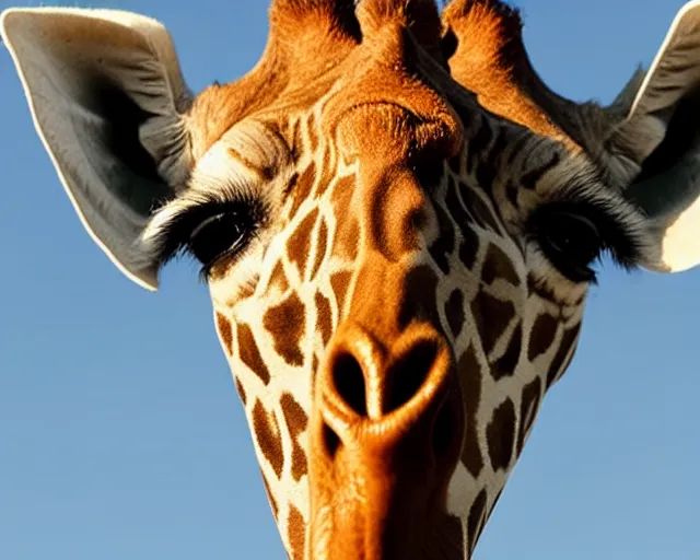 Image similar to a full picture of a whole one giraffe with a short neck in savana