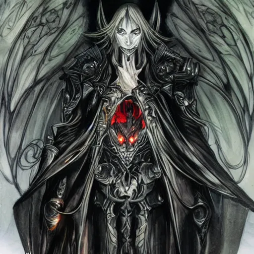 Image similar to Beautiful Sauron in the style of Ayami Kojima