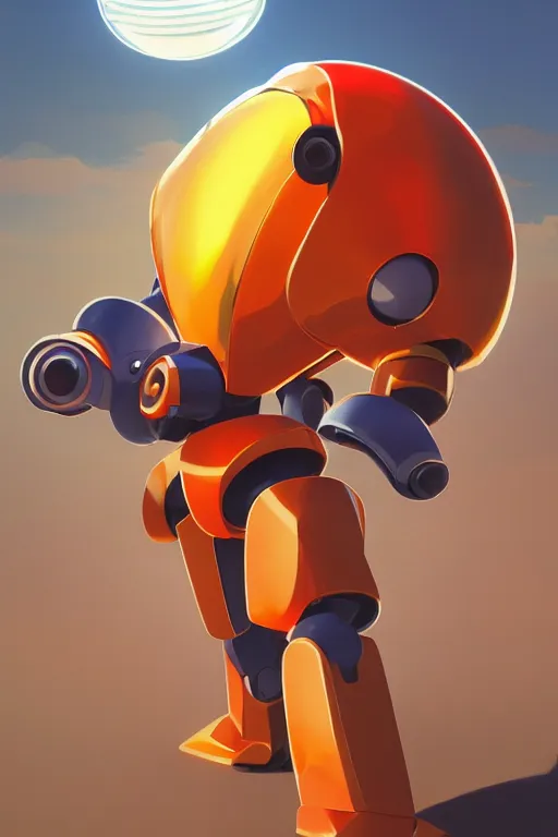 Image similar to metabots medabots medarotto medarot robot minimalist comics helmet mask neon cybereye, behance hd by jesper ejsing, by rhads, makoto shinkai and lois van baarle, ilya kuvshinov, rossdraws global illumination ray tracing hdr radiating a glowing aura