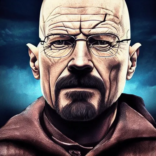 Prompt: walter white as the witcher