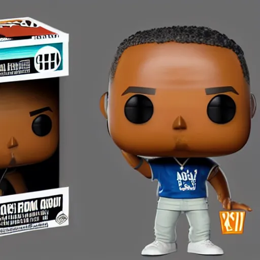 Image similar to a Nas funko pop, detailed