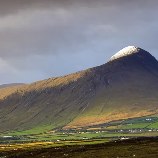 Image similar to the mountains of mourne in ireland in the style of midjourney