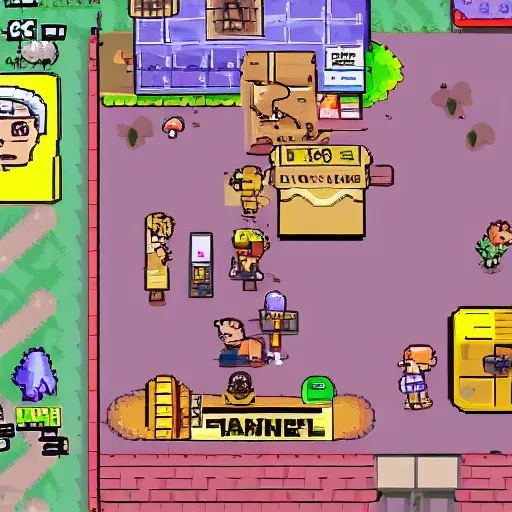 Image similar to Quirky Earthbound-inspired RPG