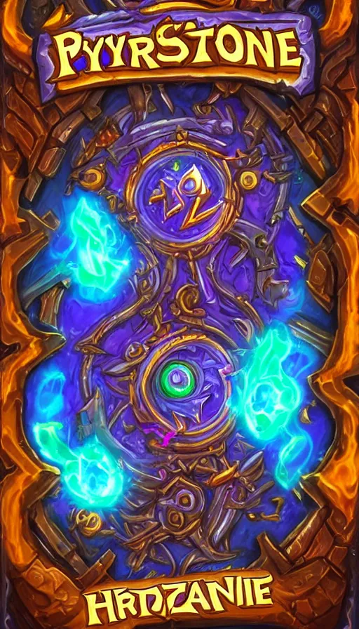 Prompt: psytrance artwork, from hearthstone