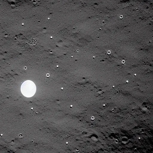 Image similar to a lunar lander on the far side of the moon