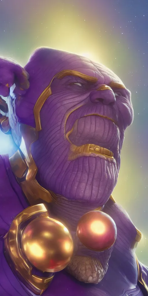 Image similar to Thanos is Santa, hyperdetailed, artstation, cgsociety, 8k