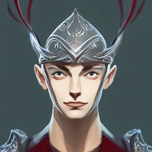 Prompt: face icon stylized minimalist, handsome snow elf with albino skin, ornate silver armour, androgynous cape, moonlight snow, loftis, cory behance hd by jesper ejsing, by rhads, makoto shinkai and lois van baarle, ilya kuvshinov, rossdraws global illumination