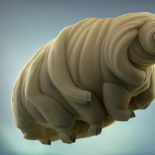 Image similar to photo of a unicorn tardigrade