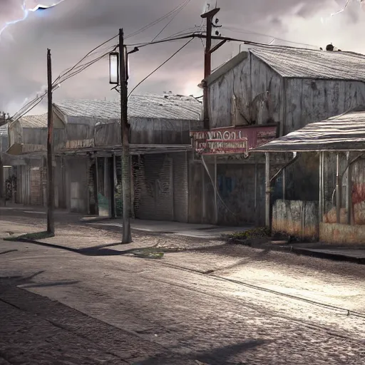 Image similar to antareth city poor areas - a photorealisic, cinematic, lightning shadow, responsive, cgi, very details