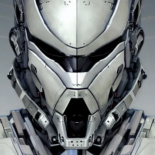 Image similar to a mech version of a face with nose piercing, no irises, very symmetrical face, highly detailed, by vitaly bulgarov, by yoji shinkawa, by hideo kojima, by joss nizzi, by ben procter, by steve jung, metal gear solid, transformers cinematic universe, conceptartworld, pinterest, artstation, unreal engine