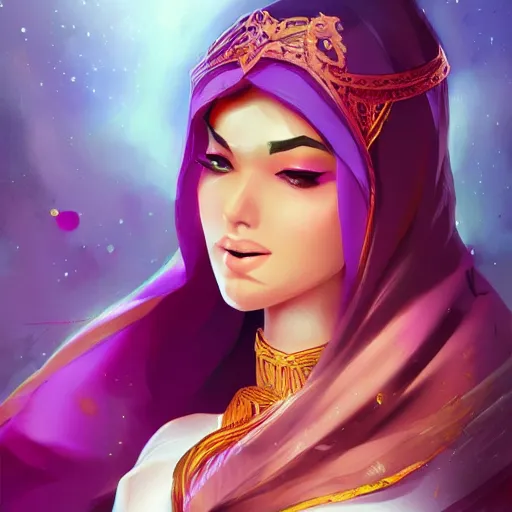 arabian princess, digital paint brush, in the style of | Stable ...