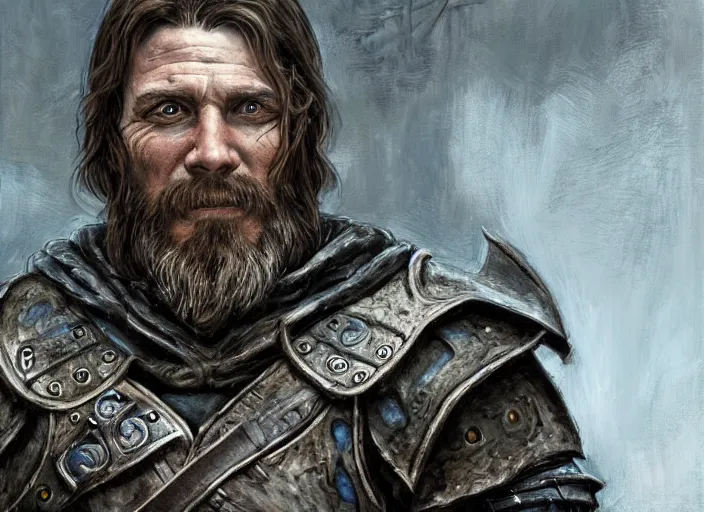 Image similar to a highly detailed skyrim portrait of a dentist, james gurney, james jean