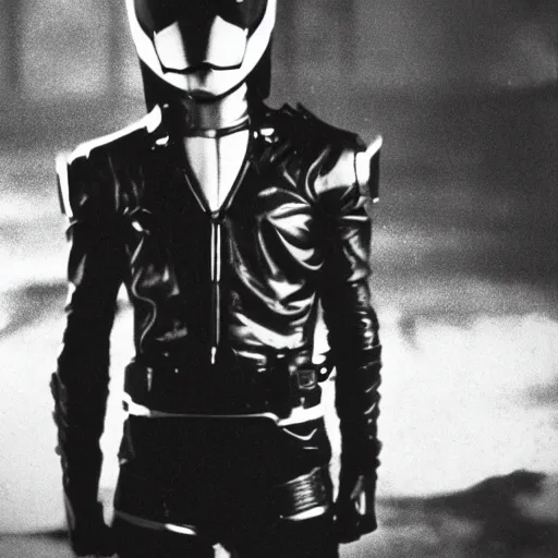 Prompt: Kamen rider black Showa era , movie still, dark ambient, high quality