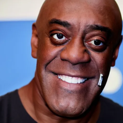 Prompt: ainsley harriot cyborg terminator