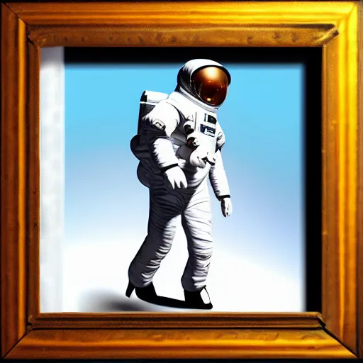 Prompt: astronaut walking in space. 3D pixar animation frame