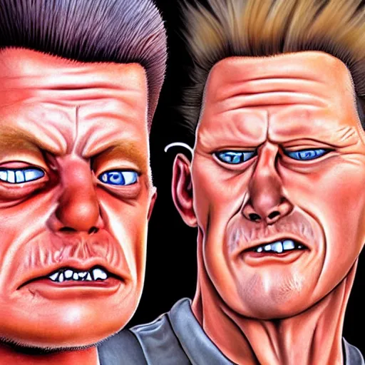 Prompt: real beavis and butthead photorealistic