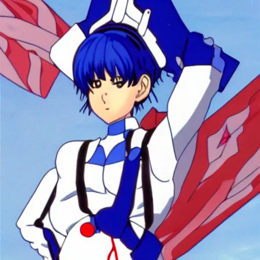 Prompt: Rei Ayanami as World president