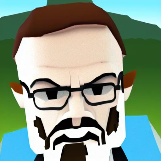 Prompt: walter white in roblox