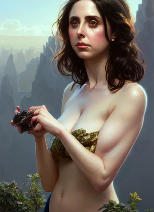 Prompt: ultra realistic illustration, hot alison brie. realistic intricate, elegant, highly detailed, digital painting, artstation, concept art, smooth, sharp focus, illustration, art by artgerm and greg rutkowski and alphonse mucha and wlop