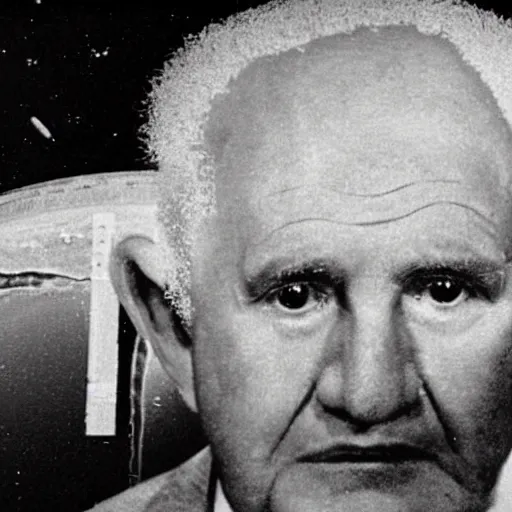 Prompt: ben gurion in space