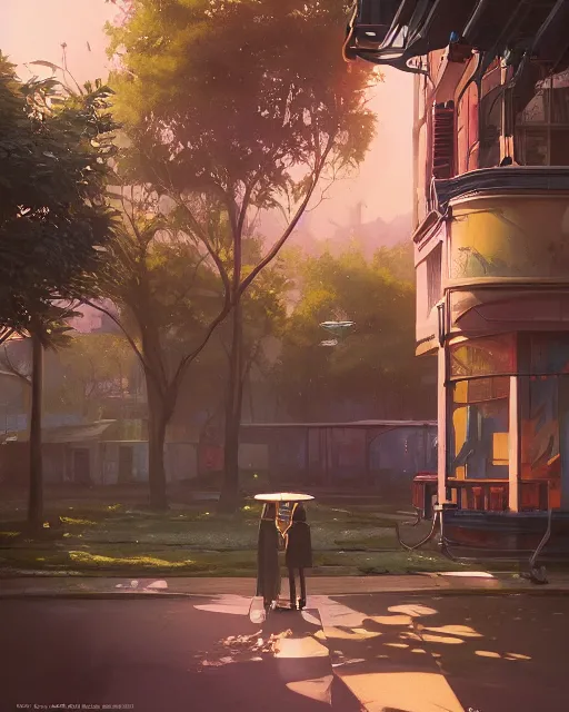 Prompt: highly detailed vfx espresso, stephen bliss, unreal engine, loish, rhads, beeple, makoto shinkai and lois van baarle, ilya kuvshinov, rossdraws, tom bagshaw, global illumination, detailed and intricate environment