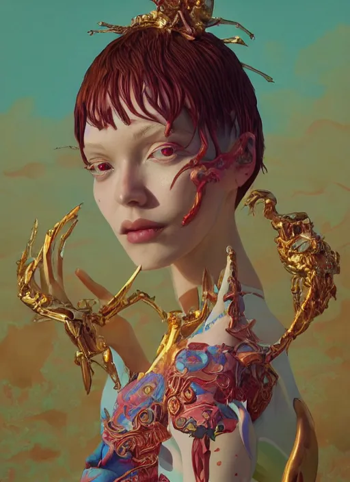 Prompt: perfect skin :: by Martine Johanna and Simon Stålenhag and Chie Yoshii and Casey Weldon and Guillermo del toro :: ornate, dynamic, particulate, rich colors, intricate, elegant, highly detailed, centered, artstation, smooth, sharp focus, octane render, 3d