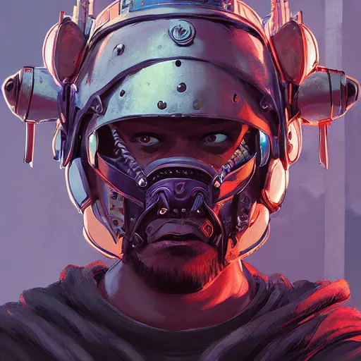 Image similar to cyberpunk viking helmet mask warrior goddess robot ninja fantasy, art gta 5 cover, official fanart behance hd artstation by jesper ejsing, by rhads, makoto shinkai and lois van baarle, ilya kuvshinov, ossdraws