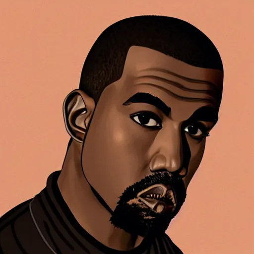 Image similar to Kanye West by Makoto Shinkai