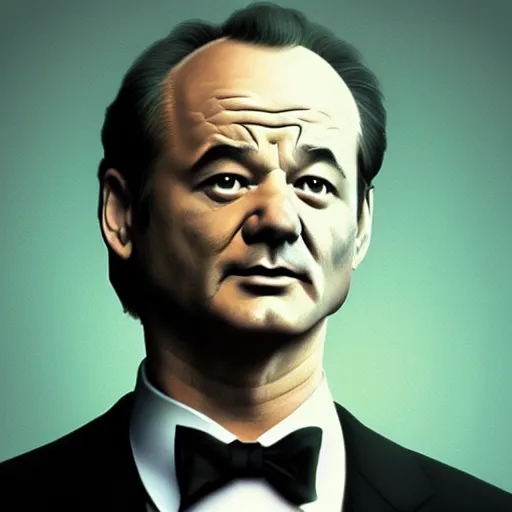 Image similar to bill murray as agent smith