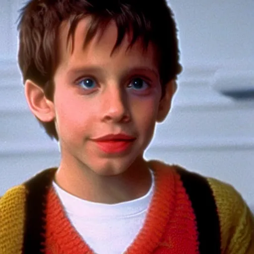 Prompt: ben stiller as a child in movie home alone