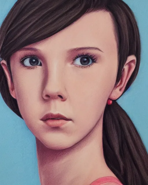 Image similar to pencil portrait of millie bobby brown