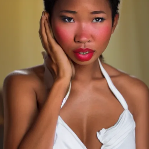 Image similar to blasian woman