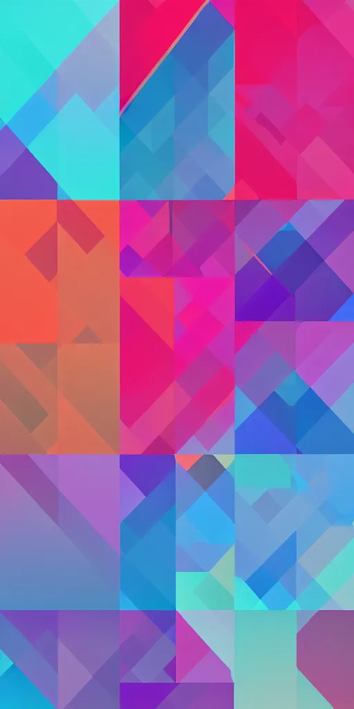 prompthunt: minimalist abstract hd phone wallpaper, cyberpunk color  palette, geometric, trending on behance