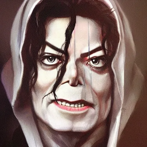 Image similar to michael jackson as emperor palpatine, ultra realistic face and body dimensions, by greg rutkowski, pinterest