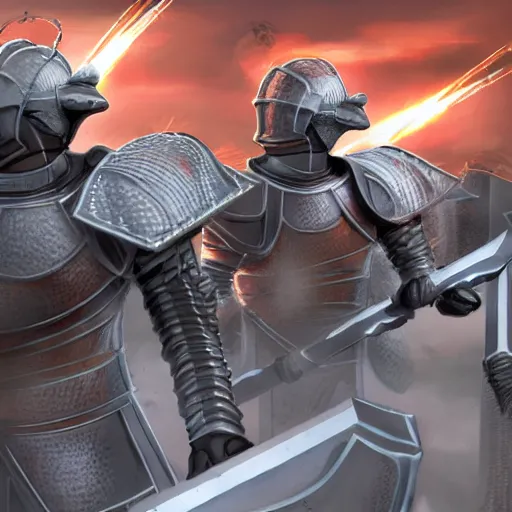 Image similar to futuristic roman cataphracts in advanced roman armor fighting aliens in brutal melee combat alongside plasma weapons as they conquer a new planet