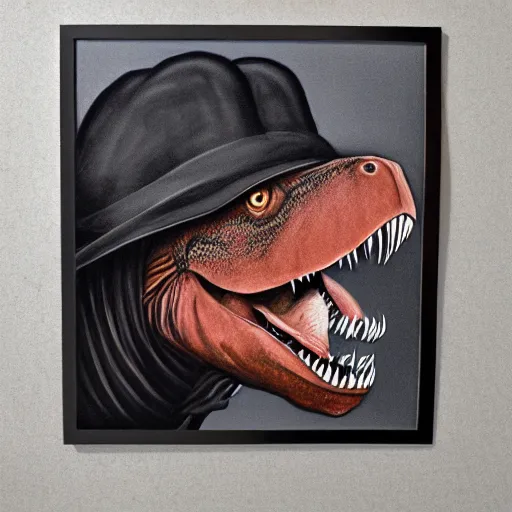 Image similar to a trex portrait