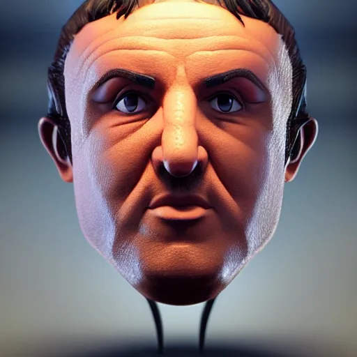 Image similar to potatoe with face of stallone, by ilya kuvshinov, rtx rendering, octane render 1 2 8 k, maya, extreme high intricate details by tom bagshaw, medium shot, close up shot, composition by sana takeda, lighting by greg rutkowski