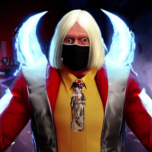 Prompt: jimmy savile as mortal kombat 1 1 game character goro, unreal engine, goro, realistic,