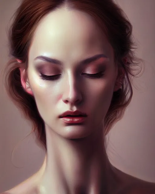 Image similar to a psychologist, enigmatic beauty, esoteric, muted colors, head in focus, fantasy art, ornamental aesthetics, intricate, elegant, highly detailed hyperrealistic painting, artstation, concept art, painterly, sharp focus, illustration, art by lois royoi