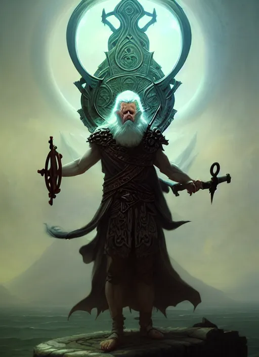 Prompt: odin, the allfather, illustration, full body, high quality, intricate details, details, peter mohrbacher, intricate, atmosphere, highly detailed, matte painting, cinematic, deviantart, realistic, photorealistic, concept art